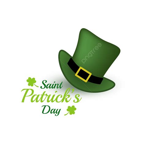 St Patrick Hat Vector Hd Images St Patricks Day With Green Hat And