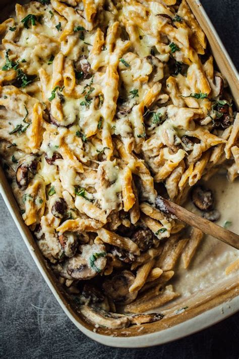 Mushroom Alfredo Penne Bake Girls Dishes