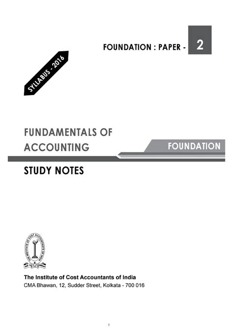 Fundamentals Of Accounting B Finance And Taxition Studocu