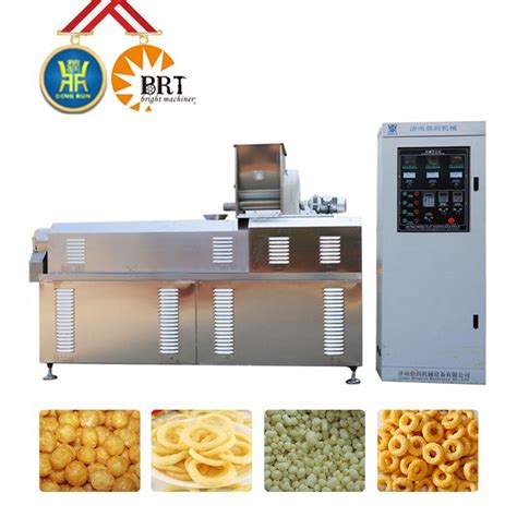 Wheat Flour Puffs Machine Maize Puffed Corn Rice Snacks Food Production