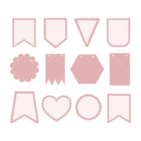 Bunting Svg Png Pdf Scalloped Banner Svg Inspire Uplift