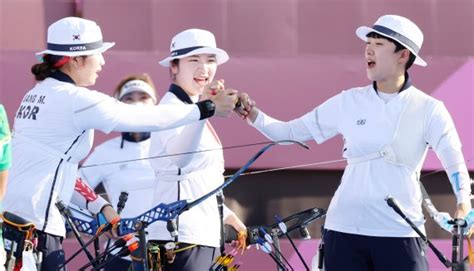 도쿄2020 한국 女양궁 단체전 金올림픽 9연패 위업 파이낸셜뉴스