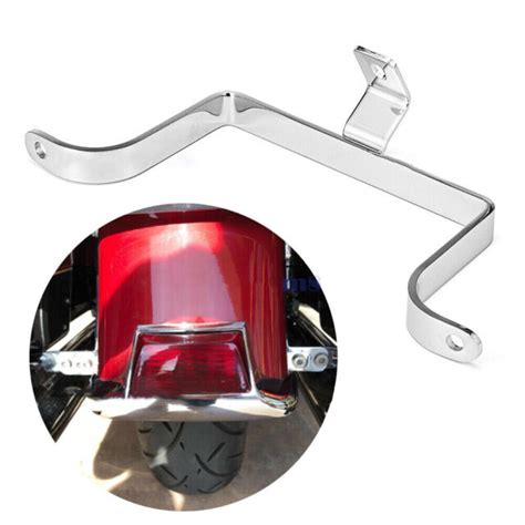 Chrome Saddlebag To Fender Support Bracket Rear Mount For Harley