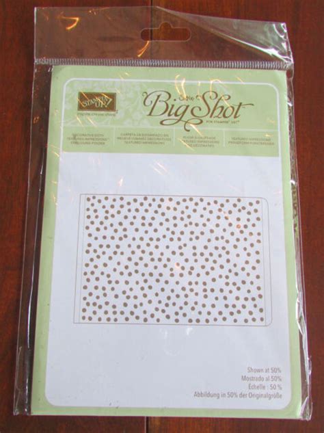 Stampin Up Big Shot Decorative Dots Textured Impressions Embossing