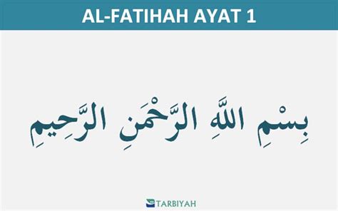 Hafazan Surah Al Fatihah Ayat 1 2 Quiz