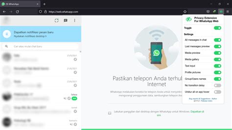 Cara Membuat Whatsapp Web Blur Kawangadget