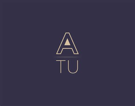 ATU letter logo design modern minimalist vector images 19584500 Vector ...