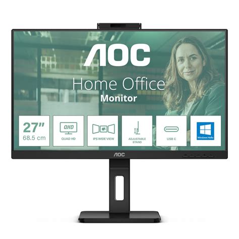 Neue Monitore Mit Usb C Docking Daisy Chaining Und Webcam Aoc Stellt