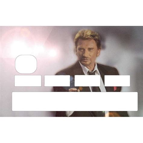 Stickers Autocollant Johnny Hallyday Coller Sur Votre Carte Bleue