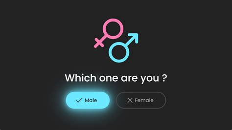 Animated Gender Selection Page Design Using Html And Css Custom Styled