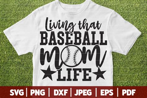 Living That Baseball Mom Life Svg Graphic By Southerndaisydesign · Creative Fabrica