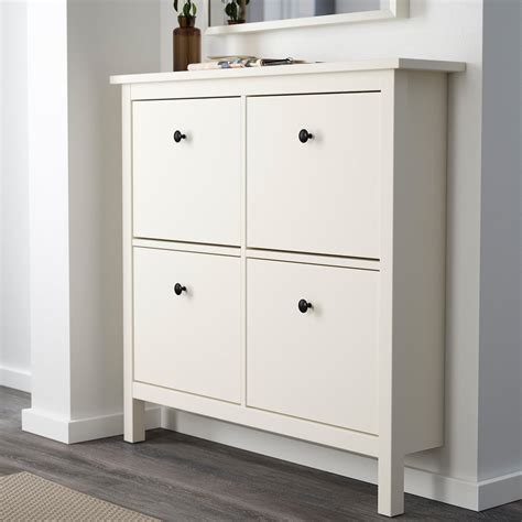 Hemnes Shoe Cabinet With 4 Compartments Best Small Space Furniture