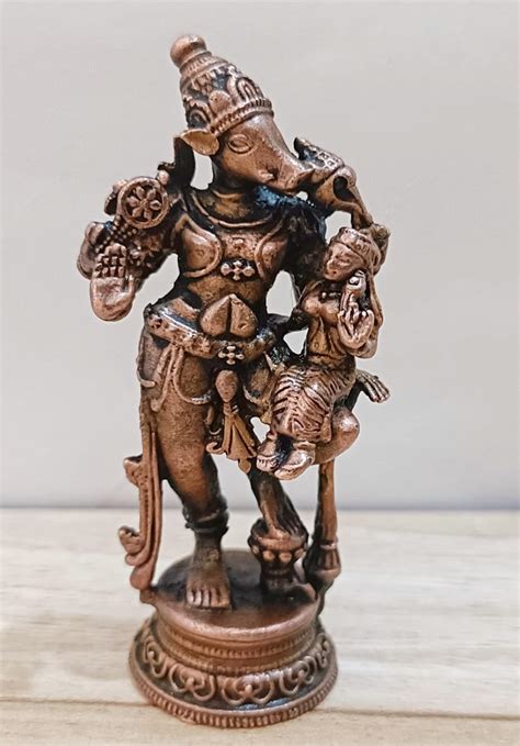 Buy Copper Bhu Varaha Lakshmi Idol By Ranjani Devi Casting Height