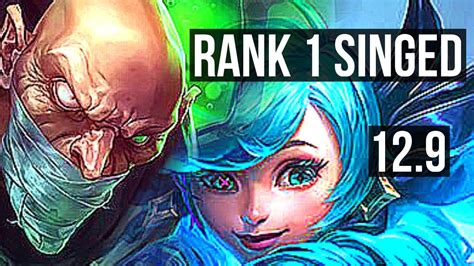 Singed Vs Gwen Top Rank Singed Rank Kr Challenger