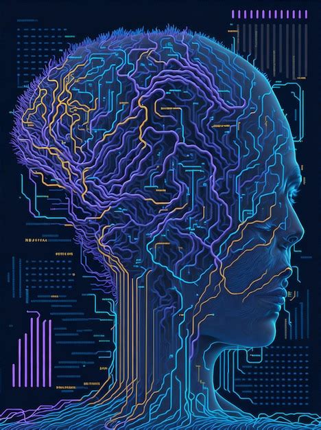 Premium Ai Image Photo Of A Human Brain Scientific Illustration Of The Human Brain