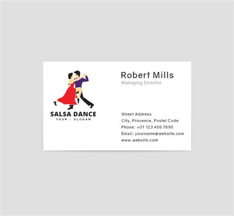 Salsa Dance Logo And Business Card Template The Design Love