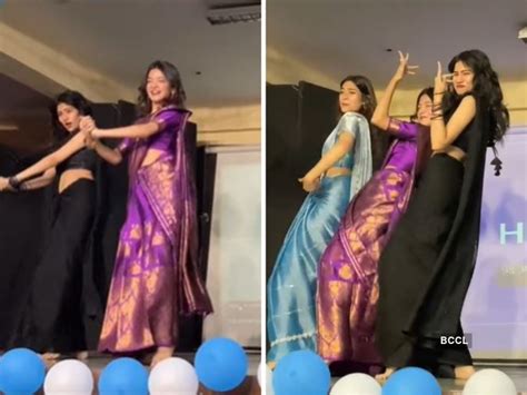 Girls In Sarees Light Up Delhi University Party With Catchy Dance To