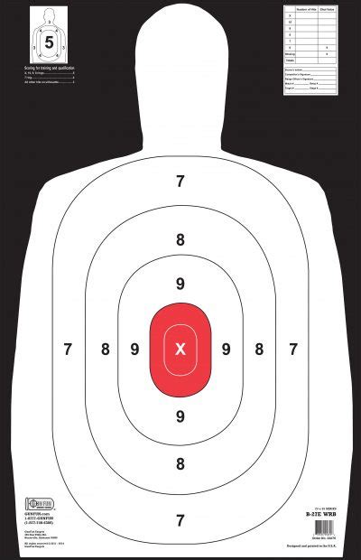 Printable Shooting Targets And Gun Targets Nssf Worksheets Library