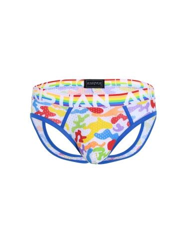 Andrew Christian Pride Camouflage Mesh Air Jock W Almost Naked