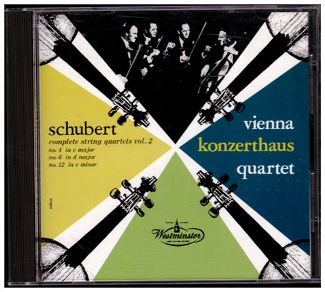 Vienna Konzerthaus Quartet Schubert String Quartets Vol Cd Japan