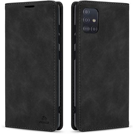 RuiPower Handyhülle für Samsung Galaxy A71 Hülle Premium Leder PU Flip