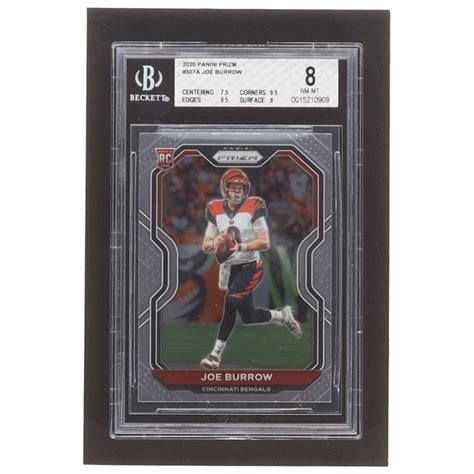 Joe Burrow Panini Prizm A Rc Bgs Pristine Auction