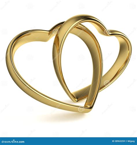 Heart Shaped Wedding Rings Royalty Free Stock Images Image 28963259