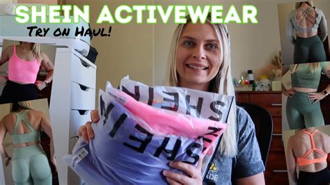 Shein Activewear Haul L Try On First Impressions Youtube