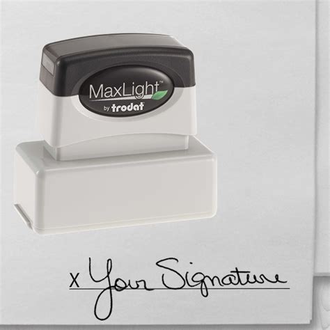 Pre Inked Signature Stamp Simply Stamps