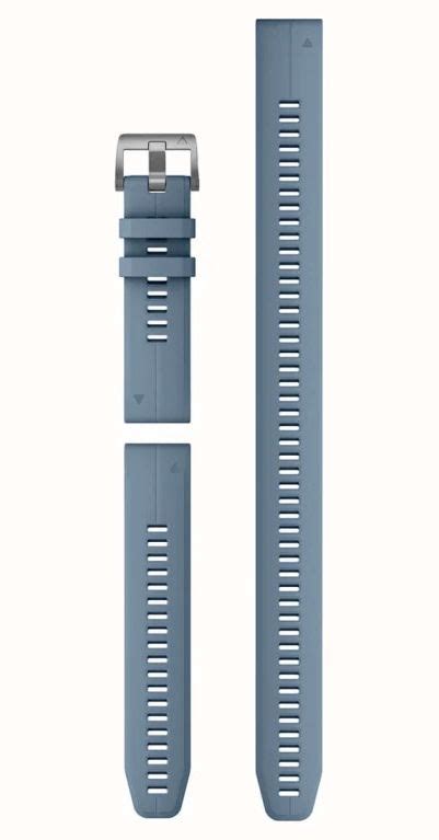 Garmin QuickFit 22 Watch Strap Only Hurricane Blue Silicone 3 Piece