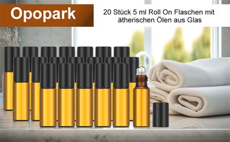 Opopark St Ck Ml Roll On Flaschen Mit Therischen Len Aus Glas