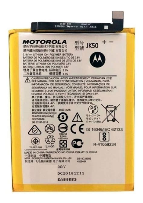 Bateria Original Motorola Moto G Power Lite Jk De Mah Mercado