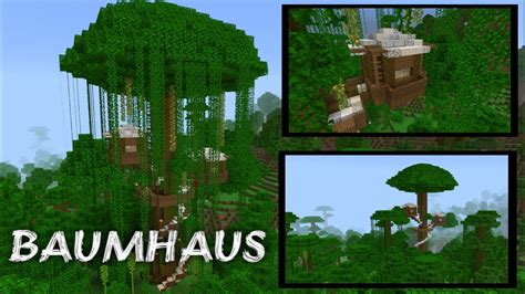 Minecraft Baumhaus Bauen Youtube