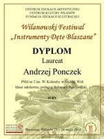 Informacje Wilanowski Festiwal Instrumenty Dęte Blaszane 2016