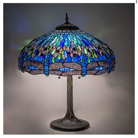 Accents Vintage Tiffany Style Stained Glass Dragonfly Lampshade Poshmark