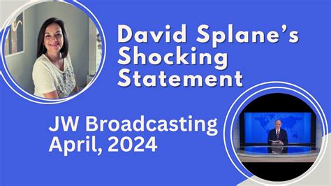 Governing Body Member David Splane Made A Shocking Statement On Jw