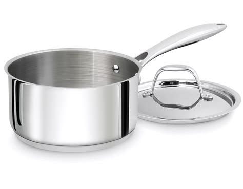 Utopia Kitchen 2 Quart Sauce Pan With Lid Induction Compatible Stainless Steel 754207393006 Ebay