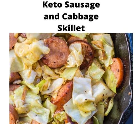 Keto Sausage And Cabbage Skillet Easy Keto Recipes