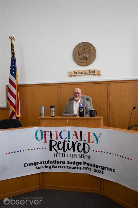 Farewell to Baxter County Judge Mickey Pendergrass - Mountain Home Observer