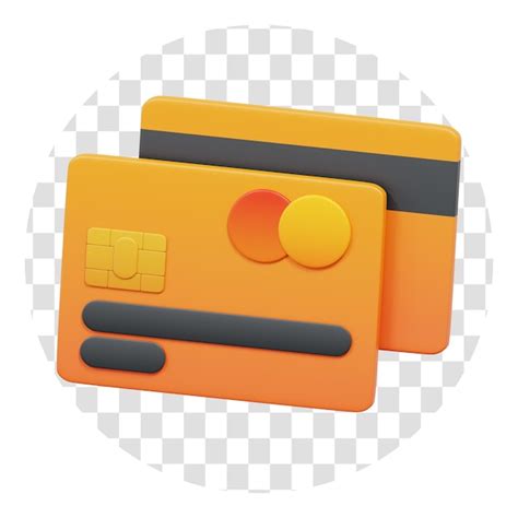 Premium Psd 3d Rendering Credit Card 3d Icon Transparent Background