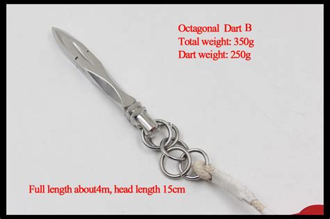 Kung Fu Weapons Stainless Steel Rope Dart With 4 M Rope Shaolin Kung Fu