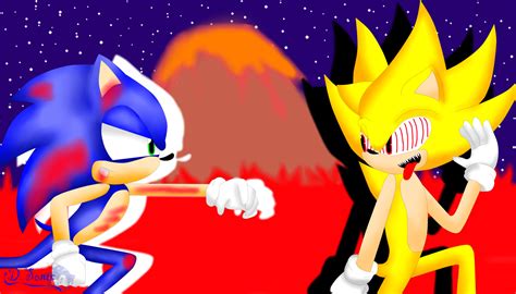 Sonic VS. Fleetway Sonic -Epic Battle by Diamond-sonic on DeviantArt