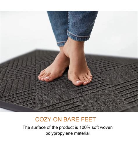 Ribbed Heavy Duty Durable Plain Polyester Doormats Indoor Outdoor