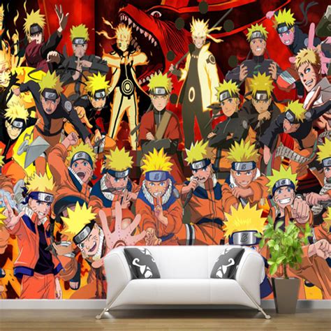 Wallpaper Naruto wallpaper cartoon theme hotel wallpaper children's ...