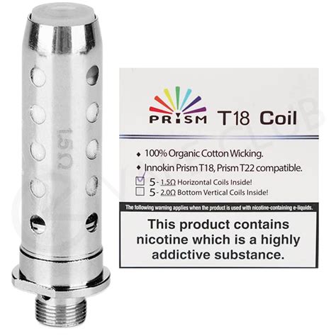 Innokin Prism Replacement Coil T18 T22 Pack Of 5