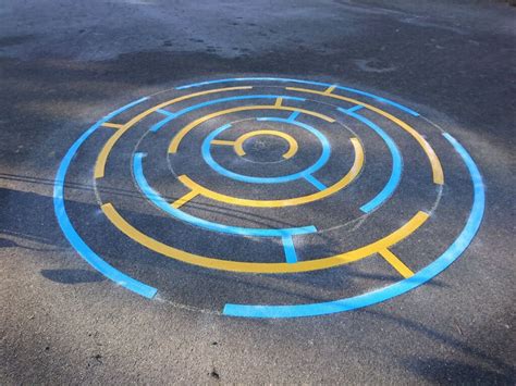 Circular Maze Playground Markings Direct