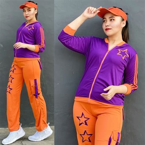 Jual Baju Senam Aerobik Setelan Lapangan Zumba Panjang Muslimah Hijab