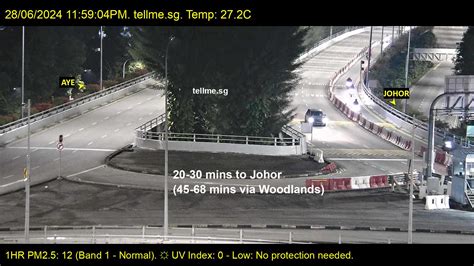 Tuas Checkpoint Camera Live | Tuas (SG) to Johor Bahru (JB) Live Traffic | 大士关卡路况 | tellme.sg