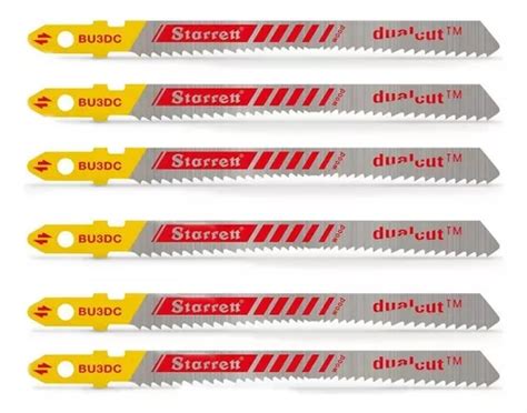 06 Serras Tico tico Dualcut Corte Mdf Starrett 75mm Bu3dc Frete grátis