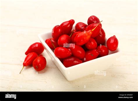 The cornel fruit Stock Photo - Alamy